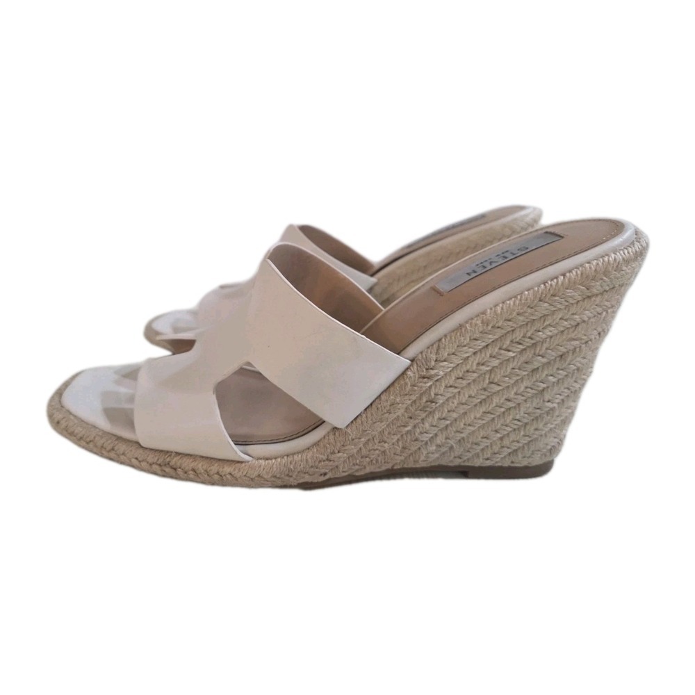 Steven New York Women's White Wedges, Size 10 - Picture 5 of 6